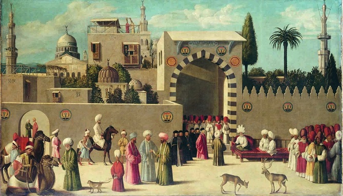 The Reception of the Ambassadors in Damascus (1511) painting
