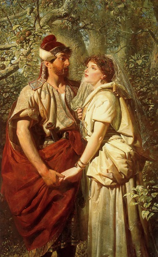 Troilus and Cressida in the Garden of Pandarus by Edward Henry Corbould