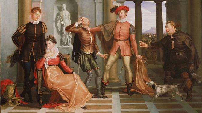 Katharina and Petruchio by Washington Allston